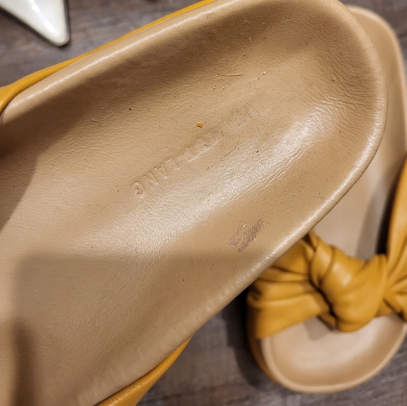 Helmut Lang lambskin slides